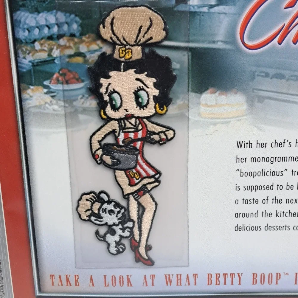 Betty Boop Patch Chef Betty Pudgy Clothing Bag Patch Collectible Vintage Cooking